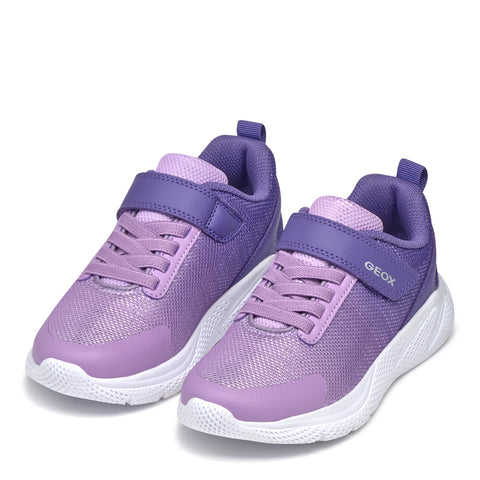 GEOX J Sprintye G.B - MESH+GEOBUCK Dk Violet / Lilac