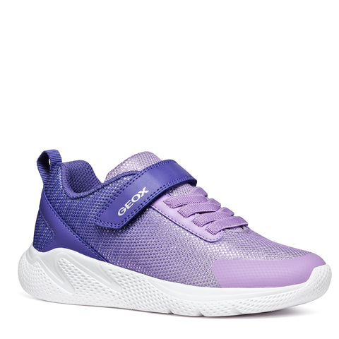GEOX J Sprintye G.B - MESH+GEOBUCK Dk Violet / Lilac