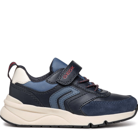 Geox J Rooner Navy/Dk Red