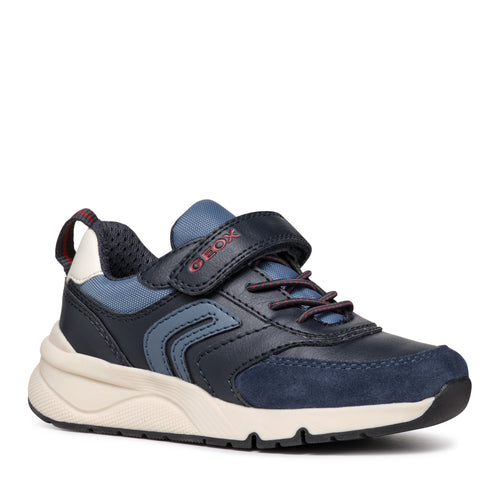 Geox J Rooner Navy/Dk Red