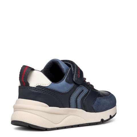 Geox J Rooner Navy/Dk Red
