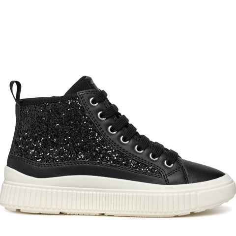 GEOX J Laquinny D-GLI.TEX+SYN.LEA Black Boots