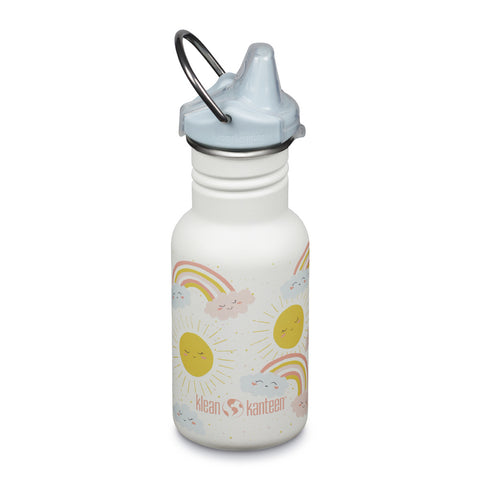 Klean Kanteen Kid's Sippy Bottle 355ml - Rainbows White