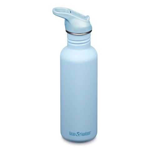 Klean Kanteen Classic Water Bottle with Flip Seal Sport Cap 800ml - Clear Sky