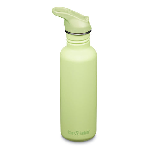 Klean Kanteen Classic Water Bottle with Flip Seal Sport Cap 800ml - Shadow Lime