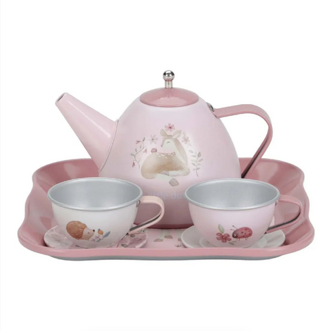 Little Dutch Fairy Garden 7-Piece Tea Set in Suitcase