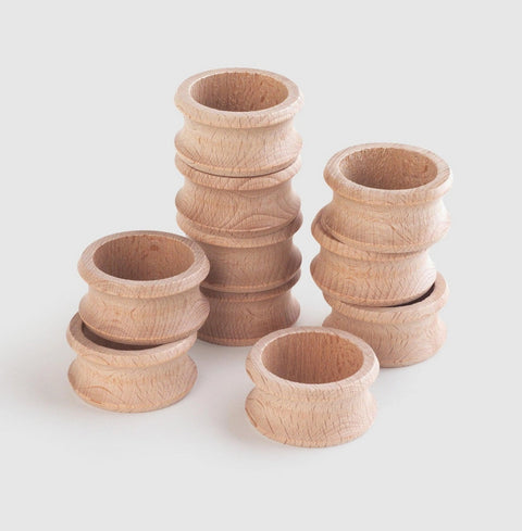 Tickit Loose Parts Wooden Napkin Rings