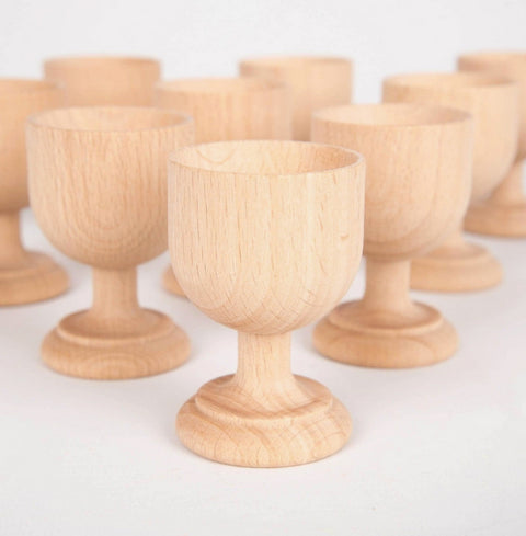 Tickit Loose parts wooden egg cup