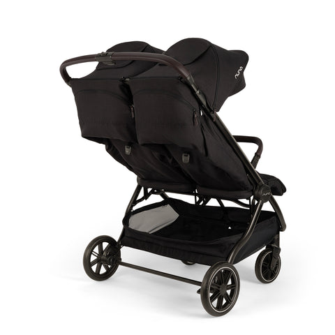 Nuna TRVL DUBL Compact Stroller - Caviar