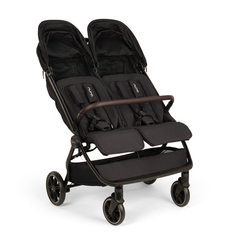 Nuna TRVL DUBL Compact Stroller - Caviar