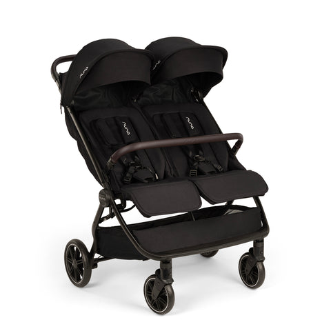 Nuna TRVL DUBL Compact Stroller - Caviar