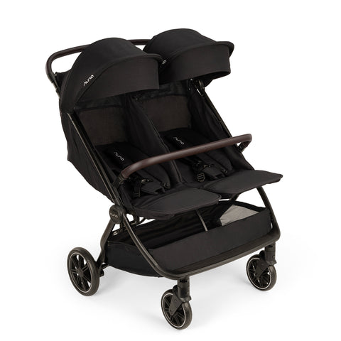 Nuna TRVL DUBL Compact Stroller - Caviar