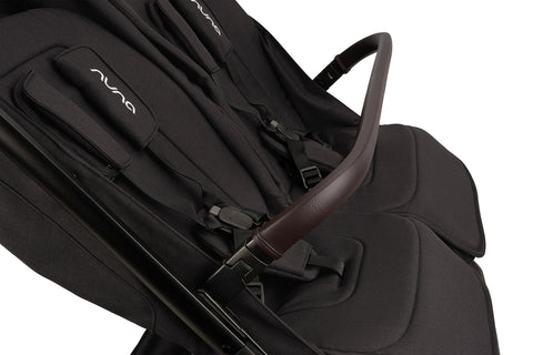 Nuna TRVL DUBL Compact Stroller - Caviar