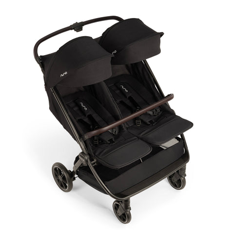 Nuna TRVL DUBL Compact Stroller - Caviar