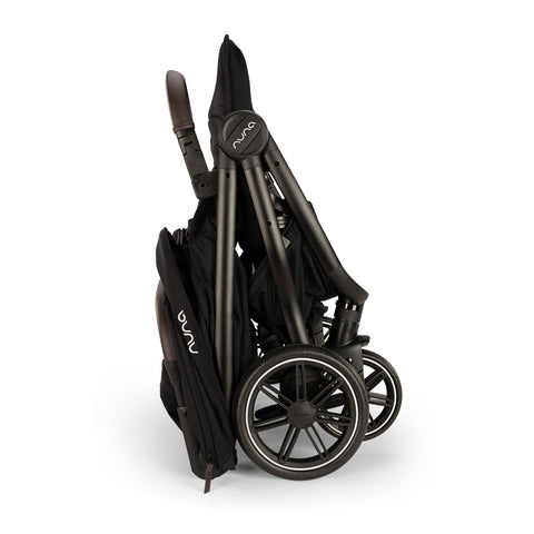 Nuna TRVL DUBL Compact Stroller - Caviar