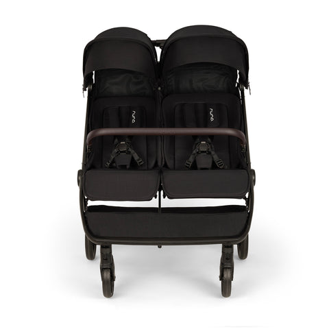 Nuna TRVL DUBL Compact Stroller - Caviar