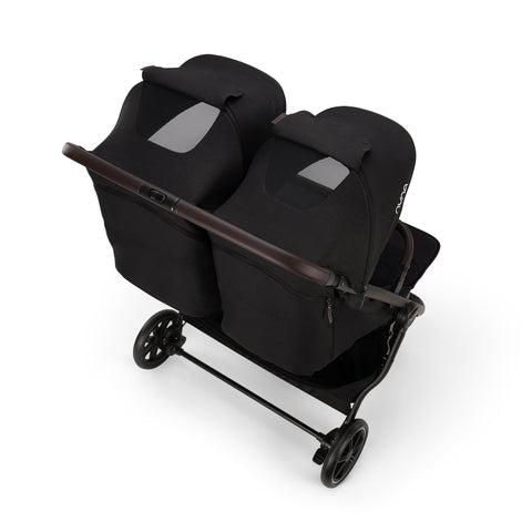 Nuna TRVL DUBL Compact Stroller - Caviar
