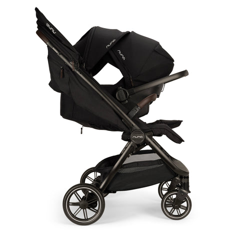Nuna TRVL DUBL Compact Stroller - Caviar