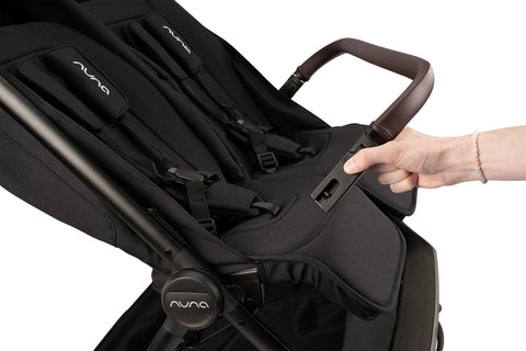 Nuna TRVL DUBL Compact Stroller - Caviar