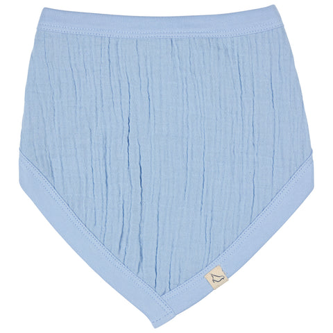 Pigeon Organics Bib Muslin Pale Blue SS25