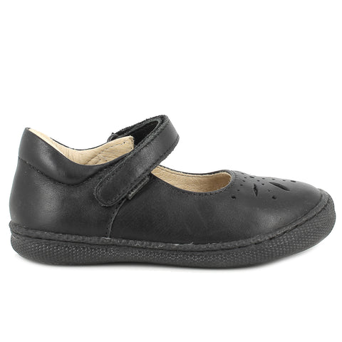 Primigi Girls School Shoe Black Leather 4932611