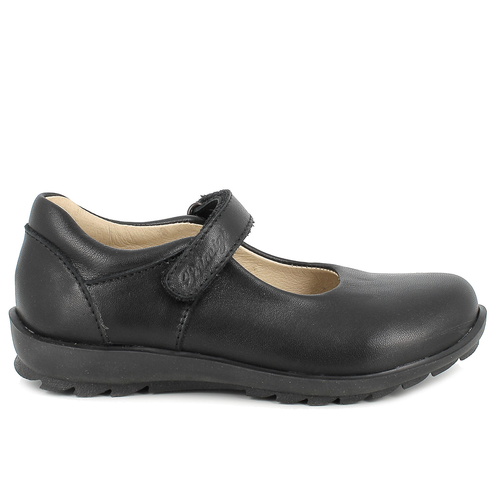 Primigi Girls School Shoe Black Leather 4941022