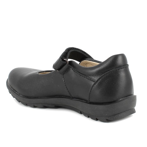 Primigi Girls School Shoe Black Leather 4941022