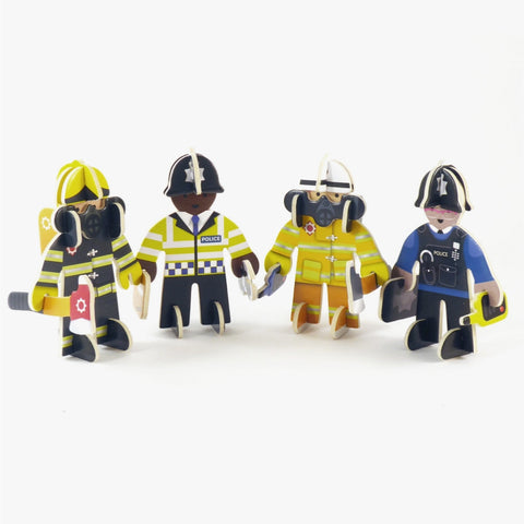 Playpress Toys - Rescue Team Character Set
