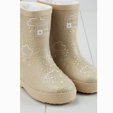 Grass & Air - Stone Colour-Revealing Kids Wellies