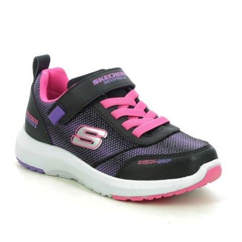 Skechers Dynamic Tread Waterproof Trainers Black/Hot Pink