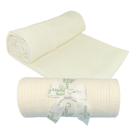 Greenlane Baby Cellular Blanket Bamboo and Cotton