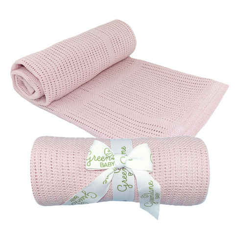 Greenlane Baby Cellular Blanket Bamboo and Cotton