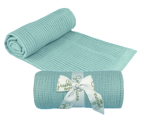 Greenlane Baby Cellular Blanket Bamboo and Cotton