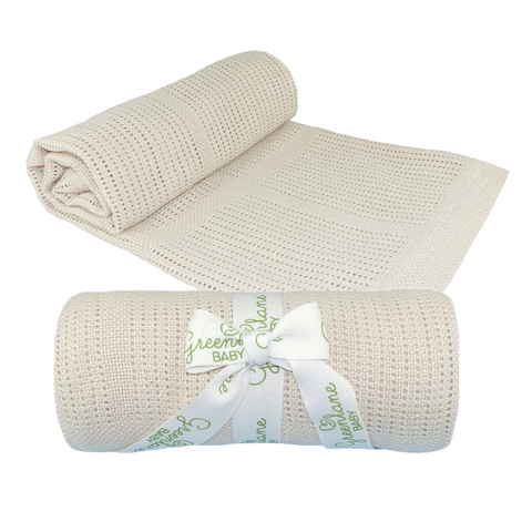Greenlane Baby Cellular Blanket Bamboo and Cotton