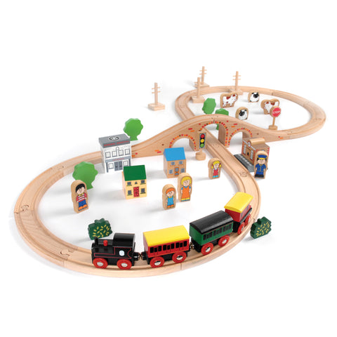 Tidlo 50 Piece Train Set