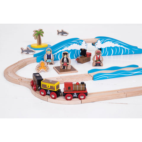 Bigjigs Pirate Train Set