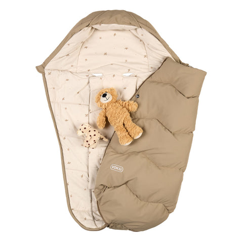 Voksi Explorer Footmuff/ Sleeping Bag Dark Sand - Clover