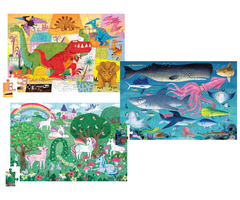 Crocodile Creek - 50 Piece Tin Puzzle Assortment