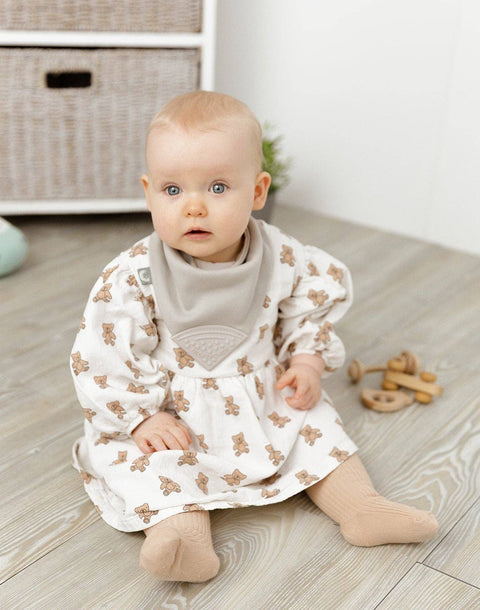 Cheeky Chompers Biscuit Neckerchew - Teething Dribble Bib  New Neutral range