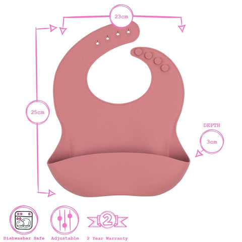 Baby Silicone Weaning Bib - By Tiny Dining