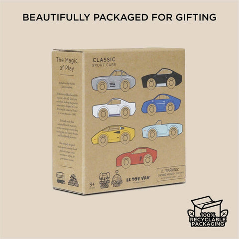 Classic Wooden Sports Car Gift Set