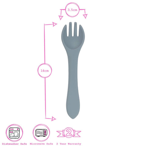 Baby Silicone Weaning Fork - By Tiny Dining