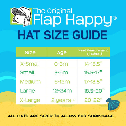 Flap Happy Baby UPF50+ Girls and Boys Double Ruffle Sun Hat