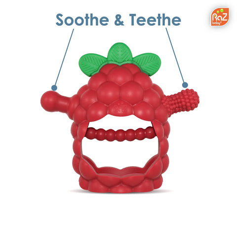 RAZBERRY GRIP TEETHER - RED