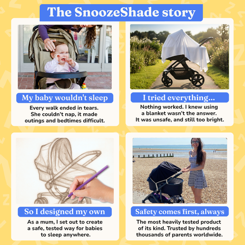 Snoozeshade Original Deluxe Pram & Carrycot Sun/Sleep Shade