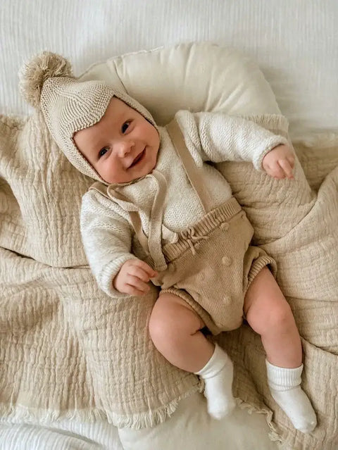 Ada Baby Knit PomPom Baby Hat