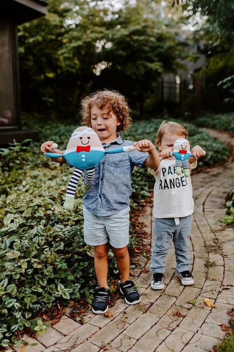 Crochet Baby Toy Humpty dumpty rattle