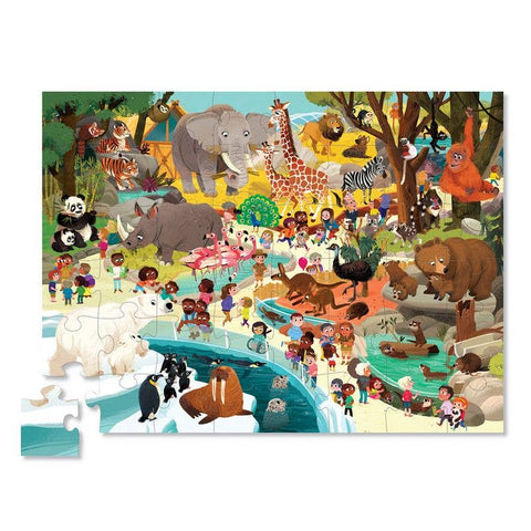 Crocodile Creek 48-pc Puzzle Day at the Zoo