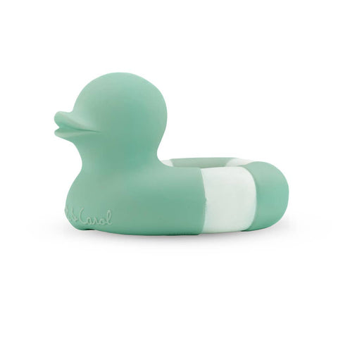Floatie Duck Mint - Natural Baby Bath Toy Oli&Carol
