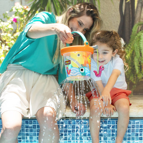 Yookidoo Catch ‘N’ Sprinkle Fishing Set Bucket Bath Toy